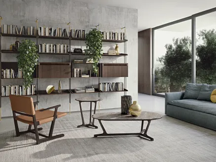 Arja ceramic coffee table by Frigerio