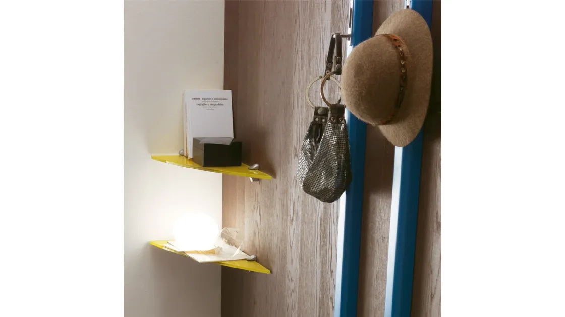 Colonia colored glass shelf by Ponti Terenghi