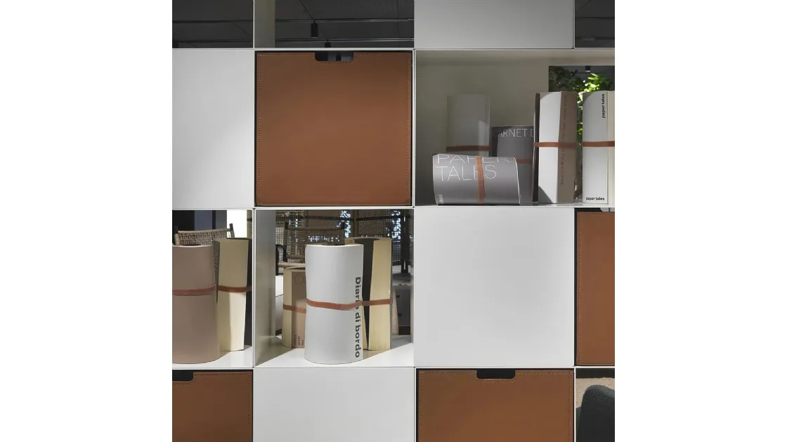Flexform leather box container.