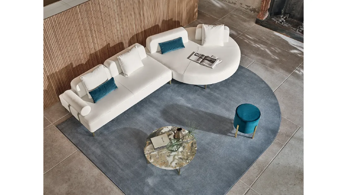 Cross Round Coffee Table by Bontempi
