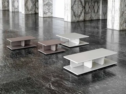 Eddie coffee table in lacquered or Frigerio wood.