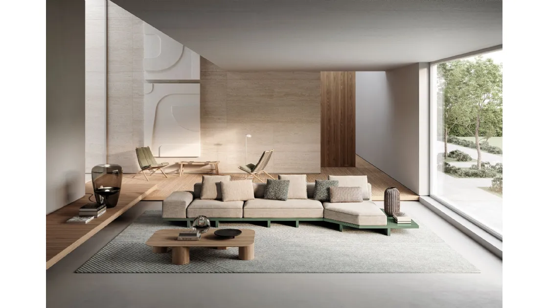 Elly wooden coffee table by Frigerio.