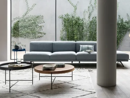Round wooden or lacquered Globe coffee table by Novamobili