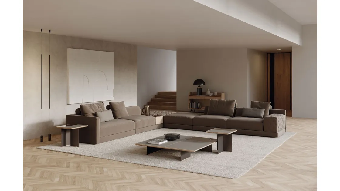 Mies glass and mirror coffee table by Frigerio.