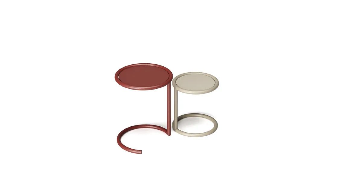 Tables with HPL Rim Side Table tops by Infiniti