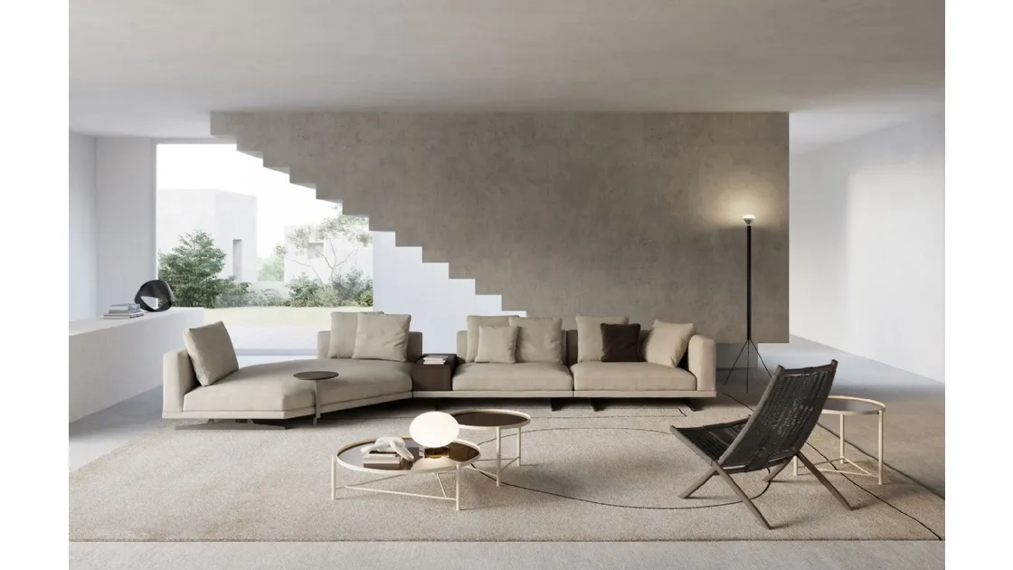 Round coffee table Santamonica by Frigerio