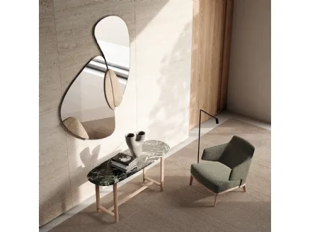 Tamu mirror with straw insertions by Frigerio.