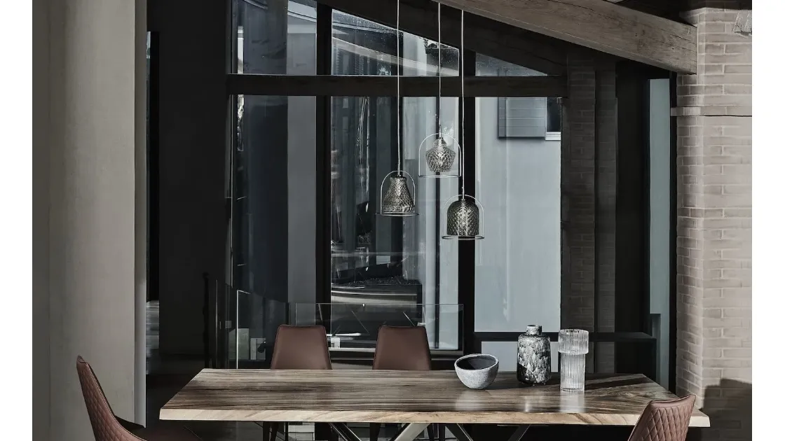 Suspension lamp in glass Swing|Soul|Funky by Bontempi