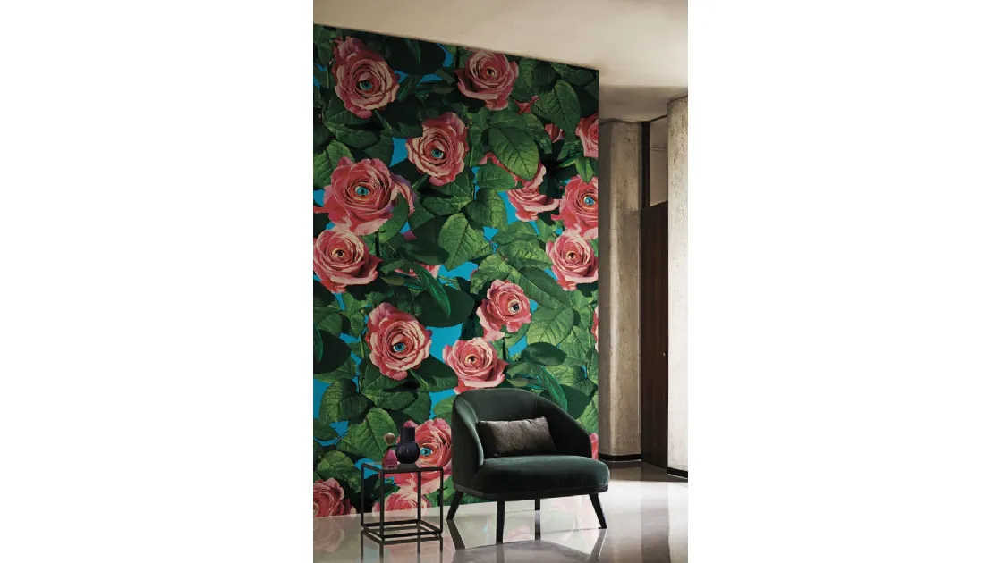 Eyes & Roses wallpaper by London Art.
