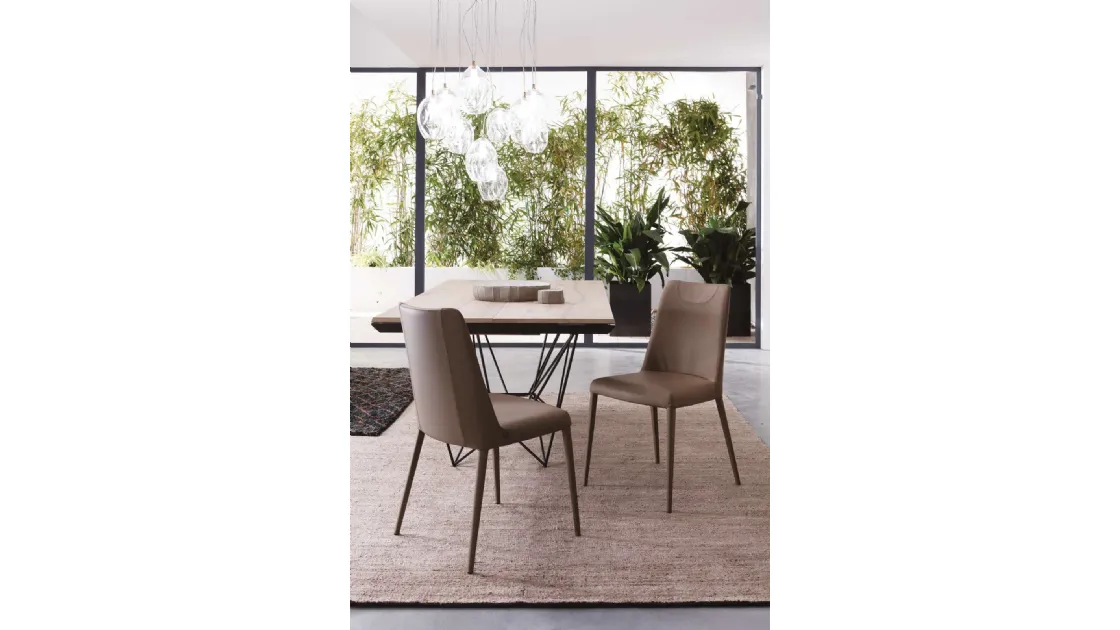 Sofia leather chair by Ozzio.