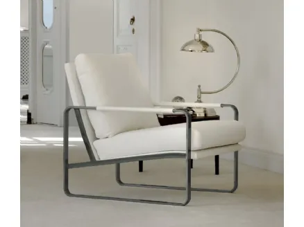 Upholstered fabric armchair Clarissa by Bontempi.
