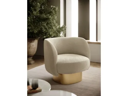 Doris fabric armchair by Bontempi