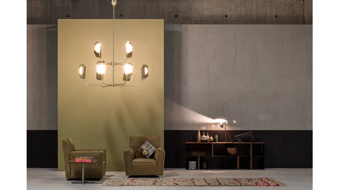 Season Armchair in suede leather by Cierre Imbottiti
