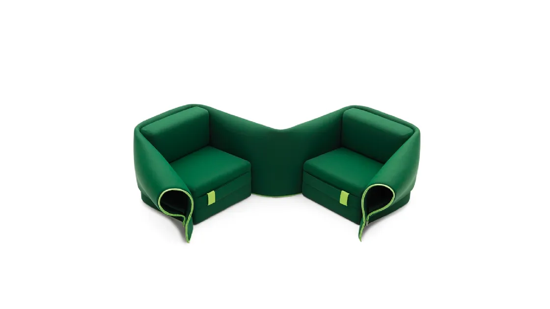 Double armchair Sosia by Campeggi