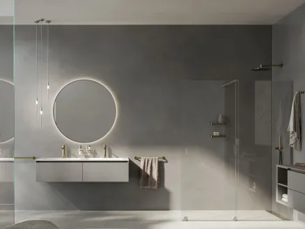 Suspended Bathroom Furniture Acuto 01 by Inda