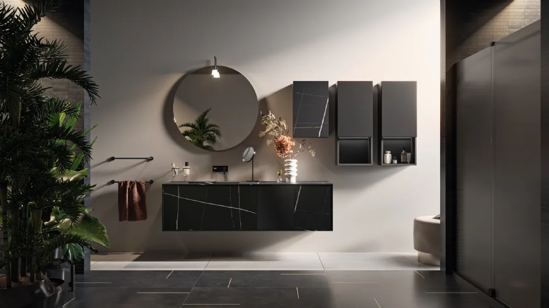 Suspended bathroom cabinet Correct 02 by Inda