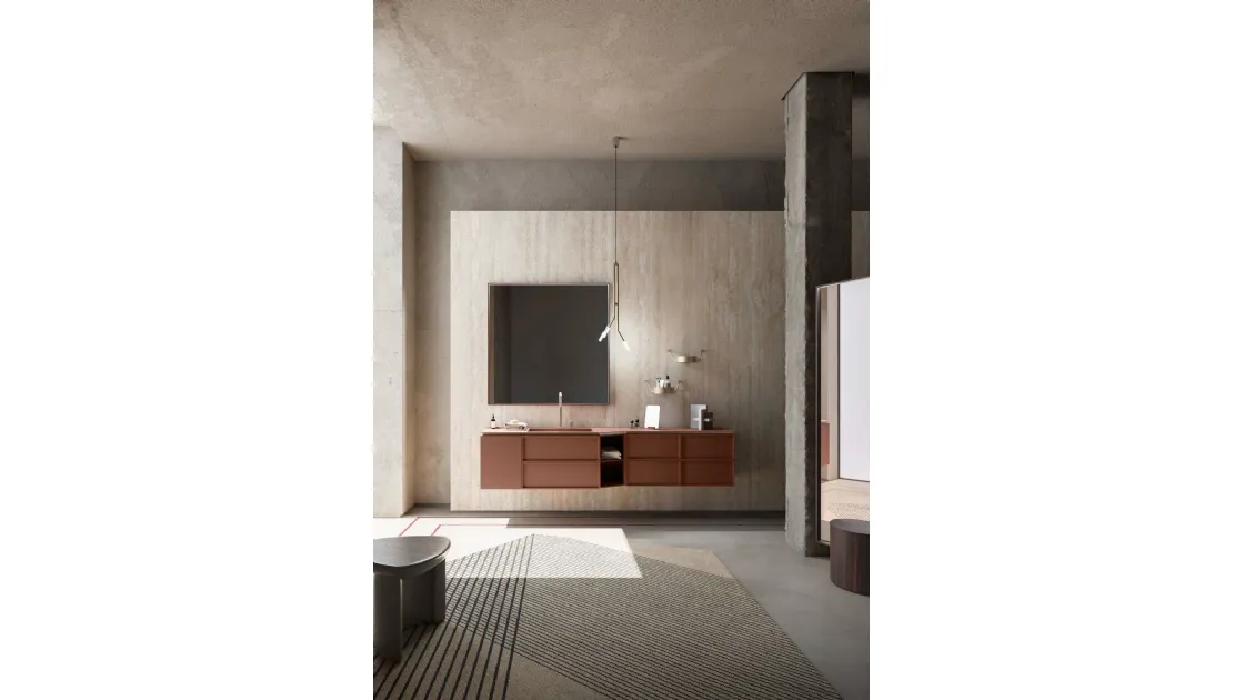 Suspended Bathroom Unit Des Evolution 02 by Cerasa