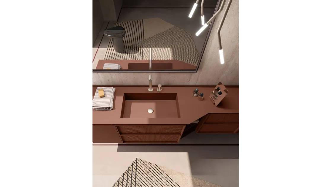 Bathroom Cabinet Des Evolution Sandstone 01 by Cerasa