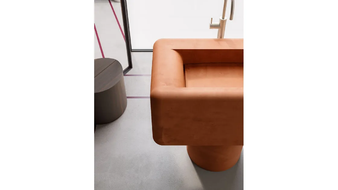 Freestanding Evolution Sandstone 02 washbasin by Cerasa