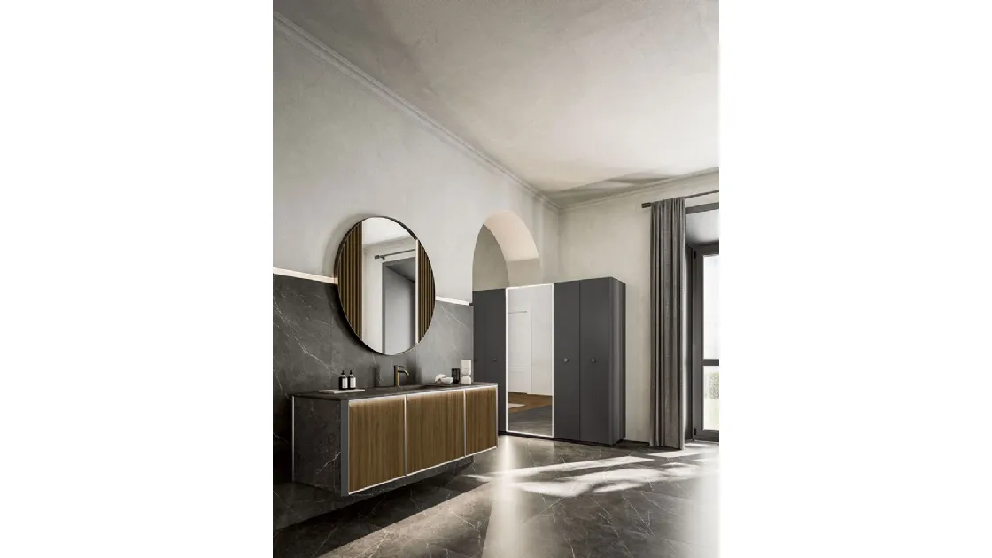Honey 03 suspended Bathroom Cabinet by Cerasa