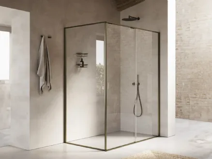 Inda's Indissima swing shower enclosure.
