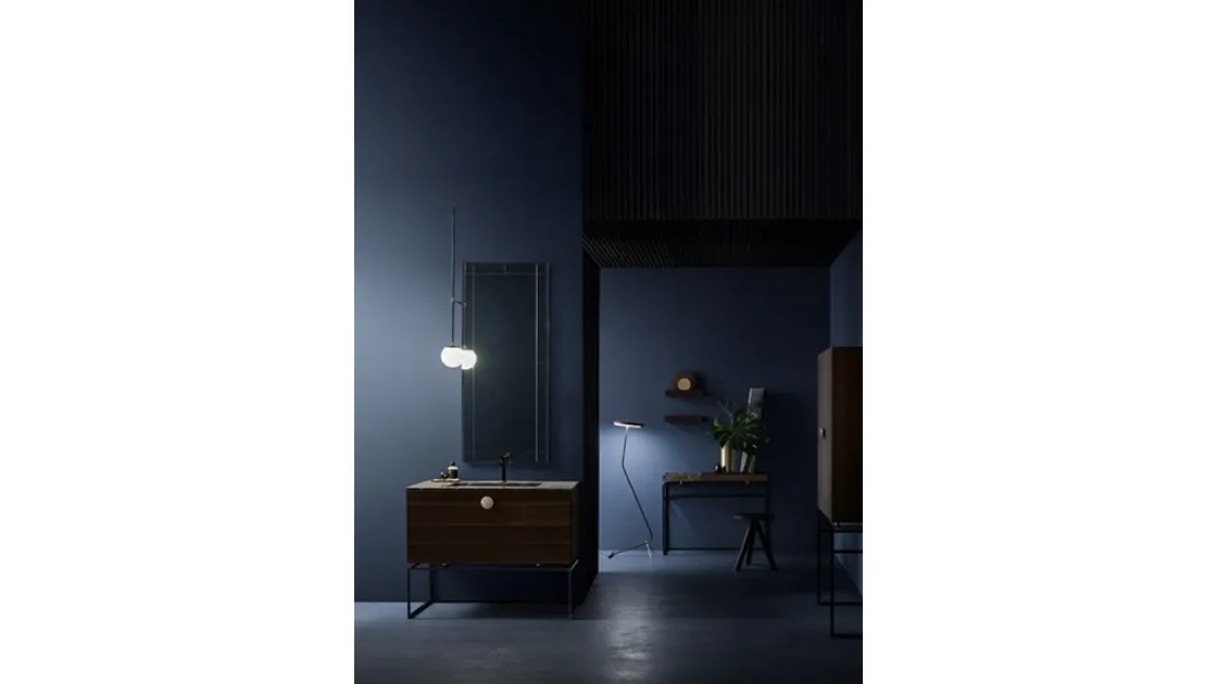 Maori 04 freestanding bathroom vanity unit in eucalyptus by C