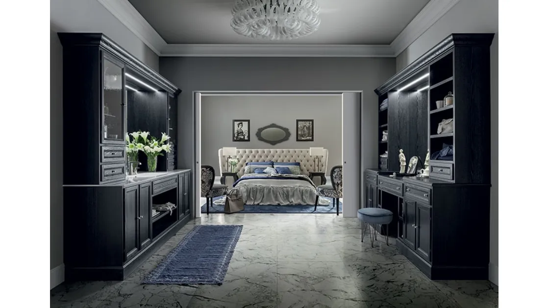 Bathroom Cabinet Paestum 04 in Decapé Black by Cerasa