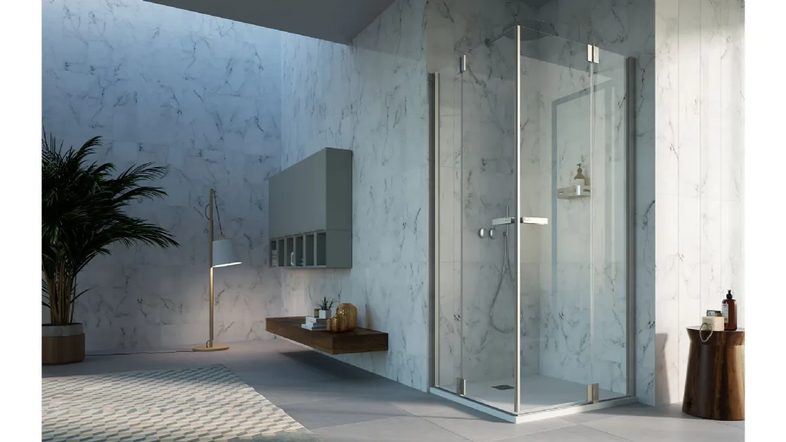 Shower Box Praia Design Swing Door by Inda