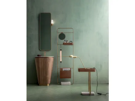 Bathroom Vanity Unit Suede 01 in Canaletto Walnut by Ceras