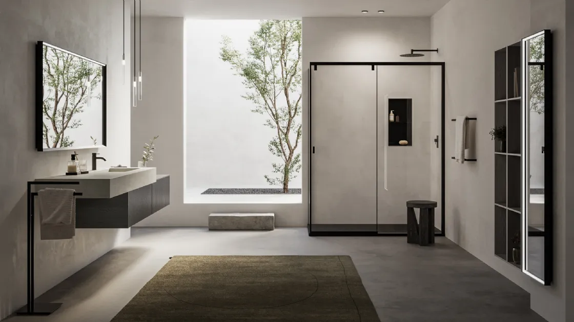 Suspended bathroom unit Testadura 03 by Inda
