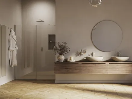 Suspended bathroom cabinet Testadura 05 by Inda