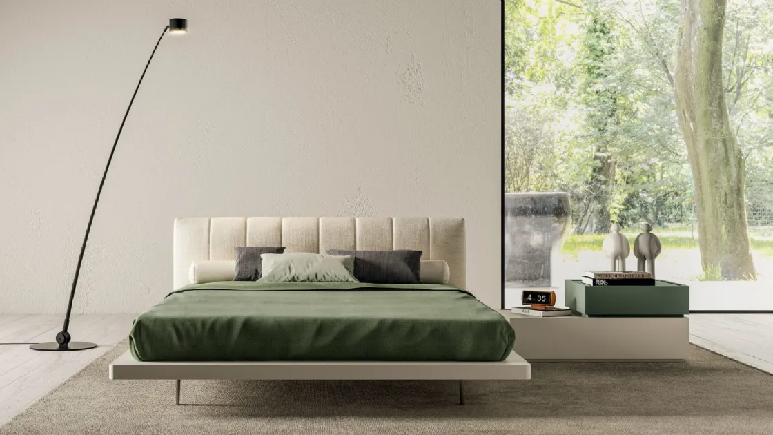 Alba double bed by Tagliabue Mobili.