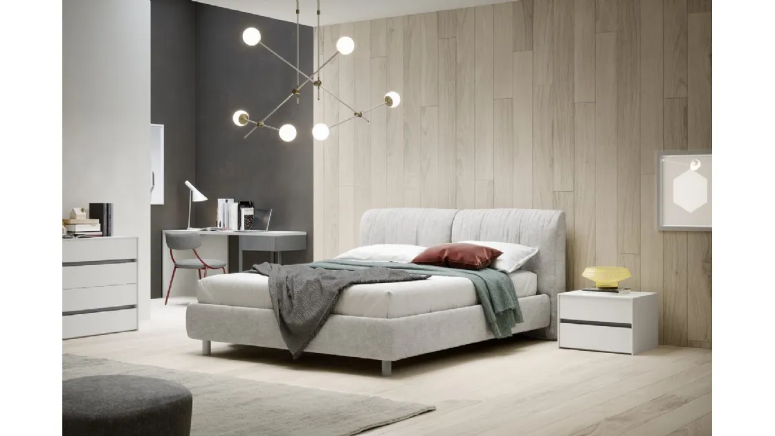 Belleville bed with storage box by Novamobili
