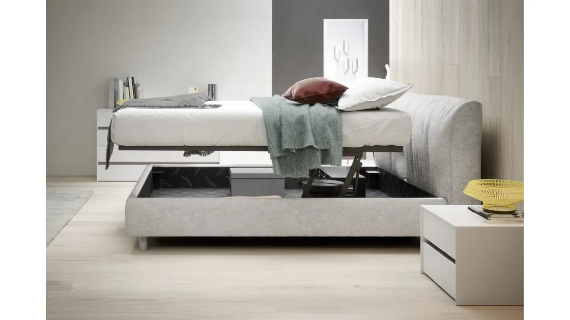Belleville bed with storage box by Novamobili