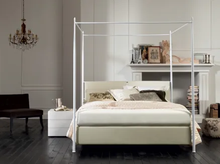 Canopy bed with storage box Beverly by Oggioni