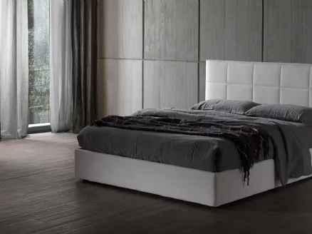 Fabric bed with storage Bobby 28 by Excò