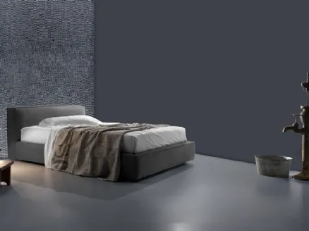 Bed with a headboard with geometric and well-defined shapes Drumas by Excò.