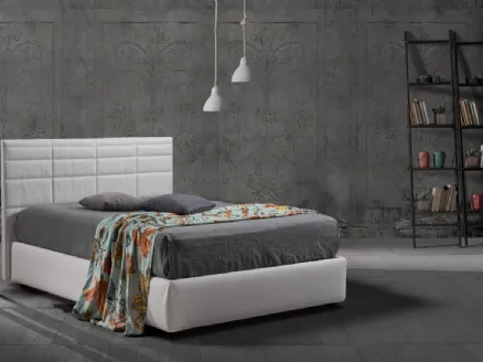 Fabric bed with storage Forrest 28 by Excò.