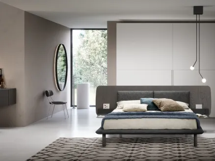 Matisse bed with headboard from Novamobili.