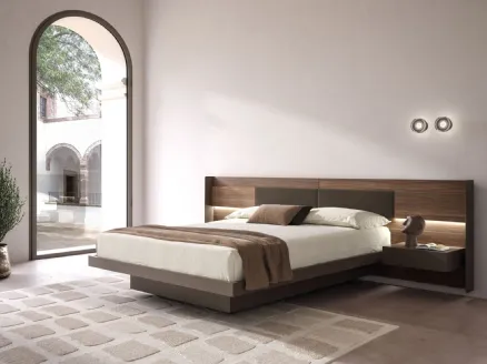 Matisse bed with narrow box storage by Tagliabue Mobili.