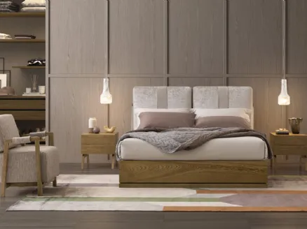 Oberoi wooden bed with Oggioni storage box.