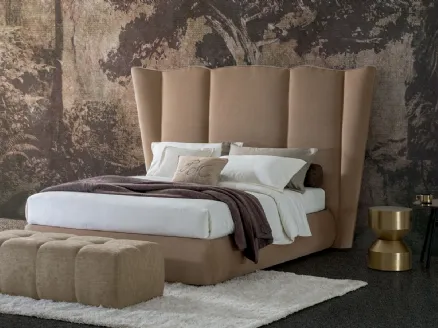 Fabric bed Opera Curtain with storage box by Oggioni