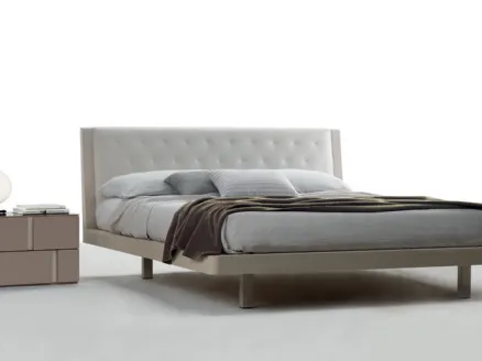 Smeraldo headboard bed by Tagliabue Mobili