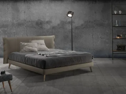 Teo 14 faux leather bed by Excò.