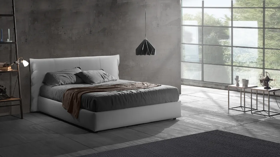 Leatherette bed Teo 28 with Excò container