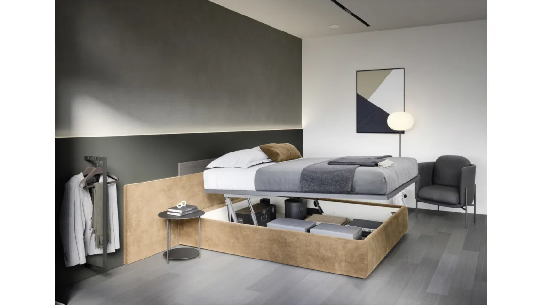 Time Bedhead with Novamobili storage compartment.