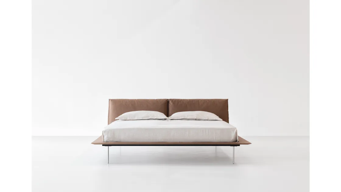 Leather Upholstered Vogue Bed by Cierre.