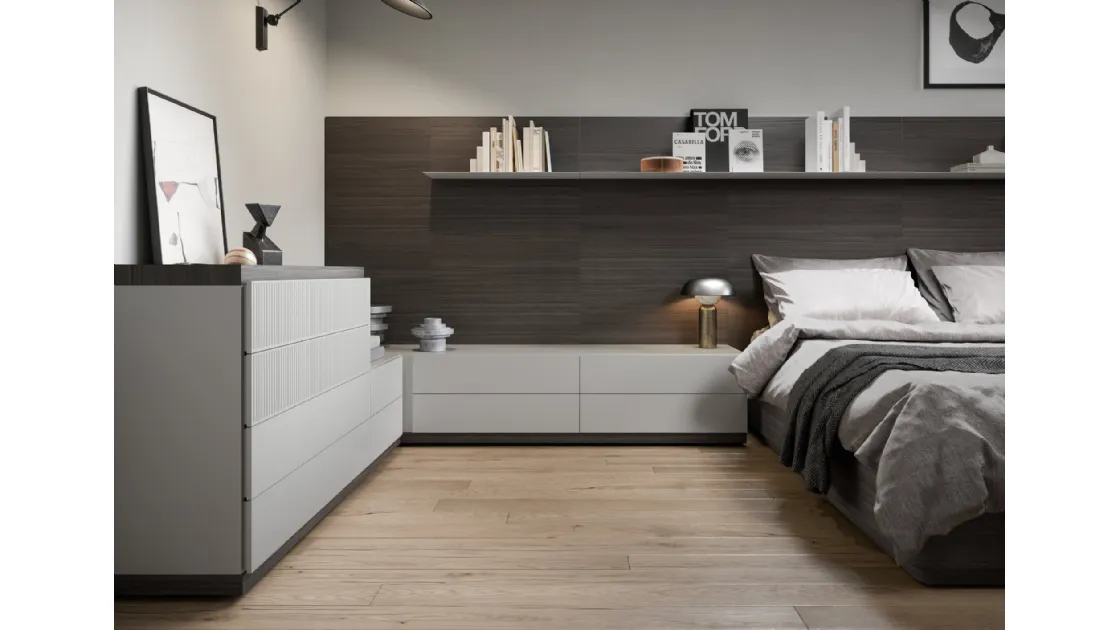 Easy System bedside table by Novamobili.