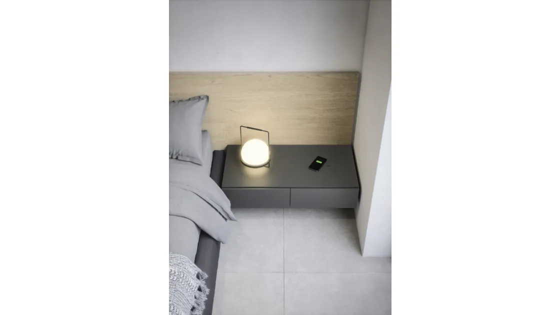 Easy System bedside table by Novamobili