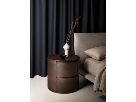 Wooden Orbit bedside table by Kristalia